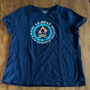 L.L. Bean Dark Blue Crew Neck Tee